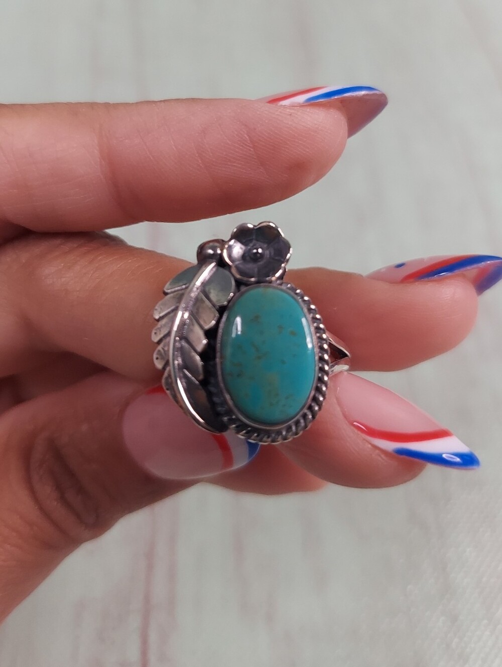 Handcrafted Sterling Silver Turquoise Ring – New